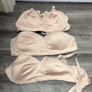 Nursing bras- 3 Nude pairs